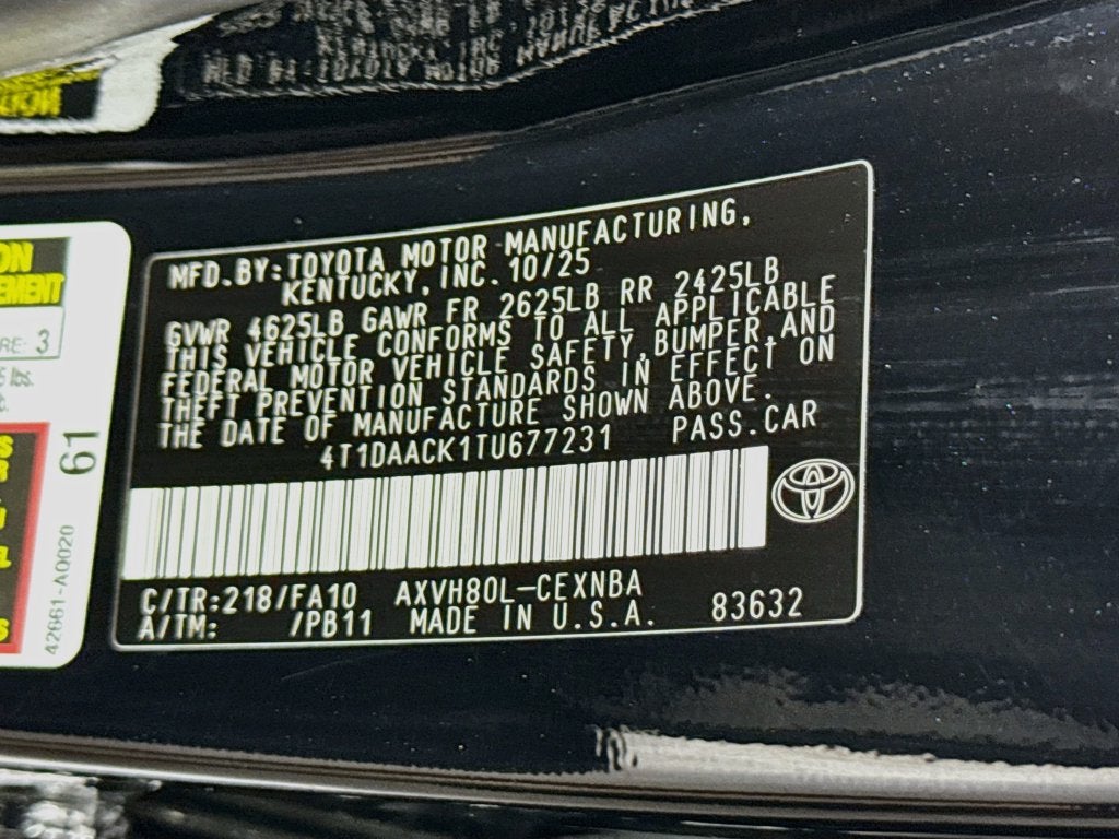 2026 Toyota Camry LE