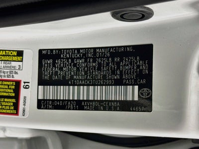 2026 Toyota Camry LE