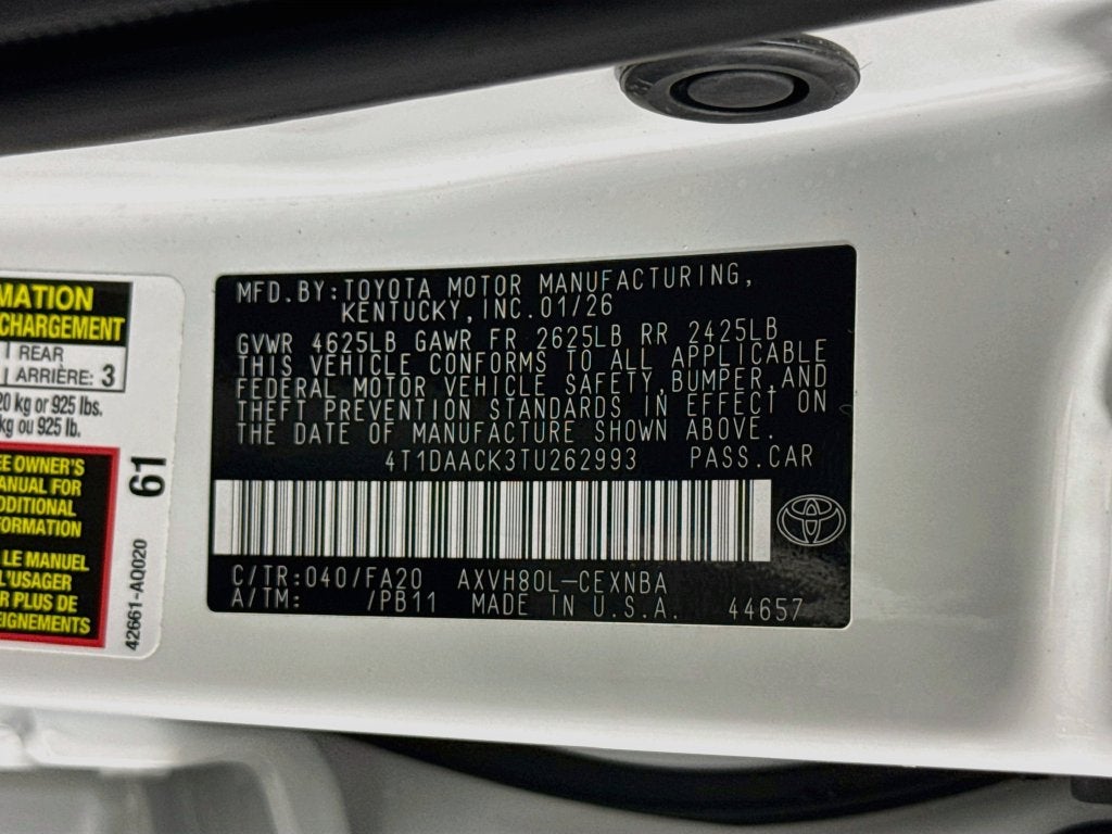 2026 Toyota Camry LE