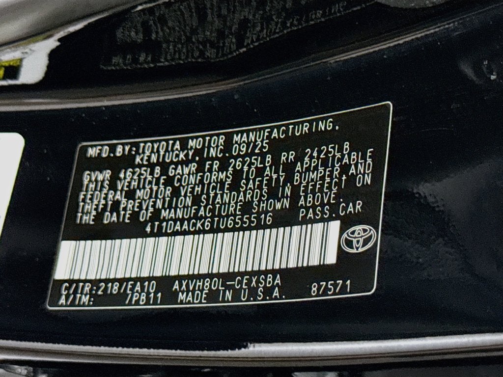 2026 Toyota Camry SE