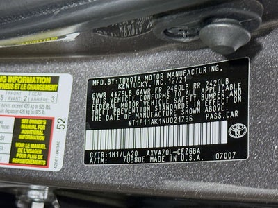 2022 Toyota Camry XLE