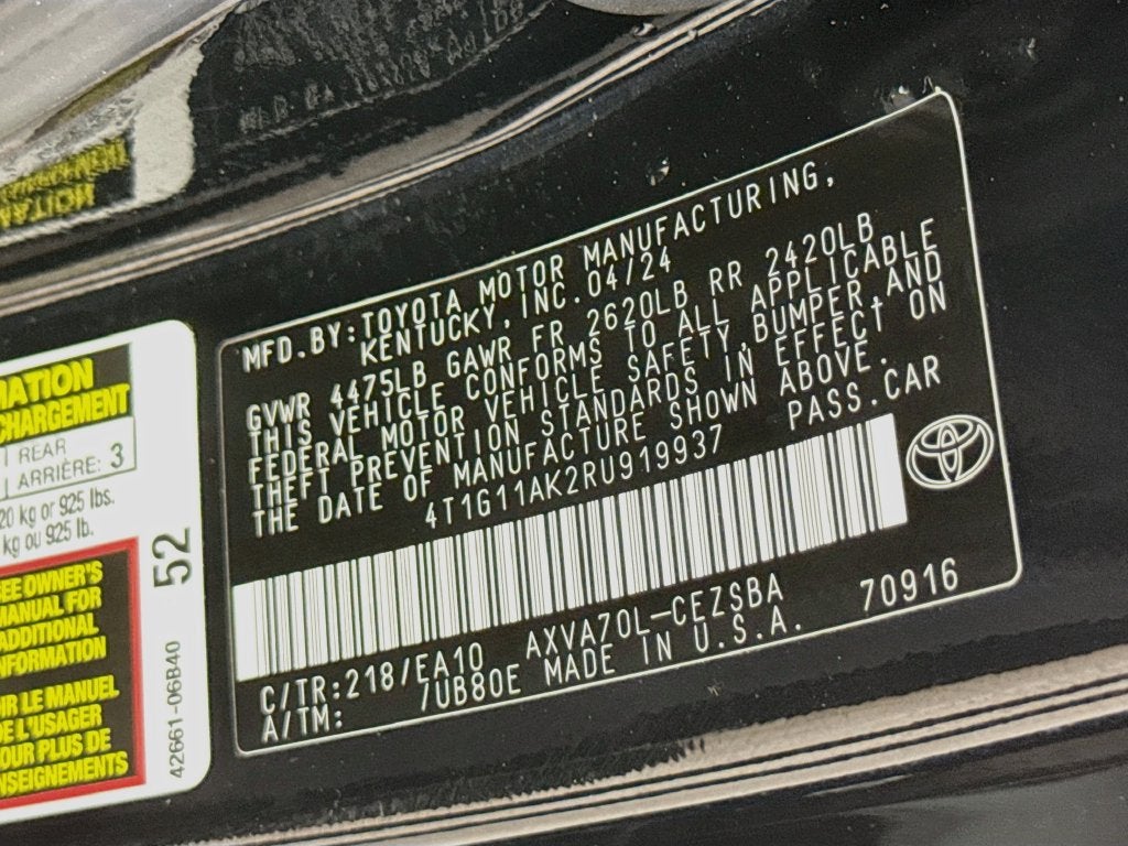 2024 Toyota Camry SE