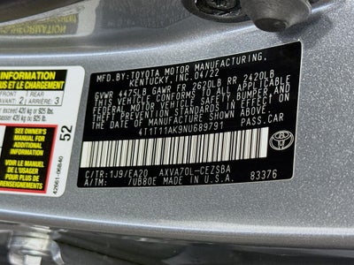 2022 Toyota Camry SE