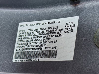 2019 Honda Odyssey EX-L