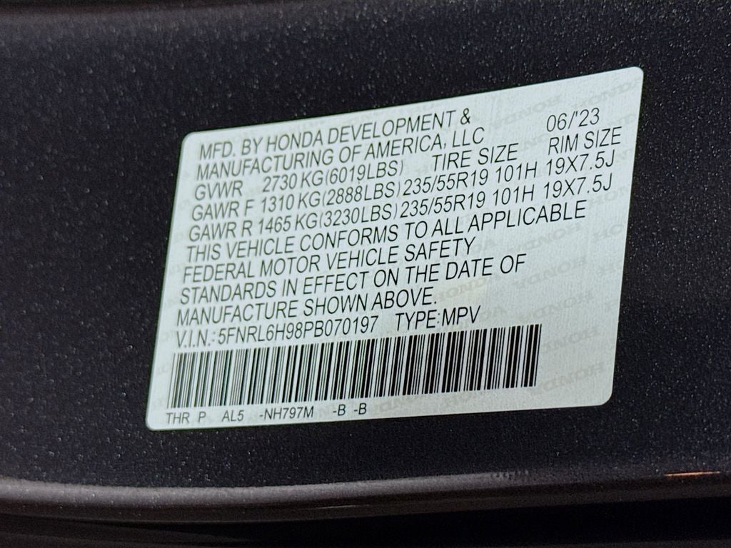2023 Honda Odyssey Elite