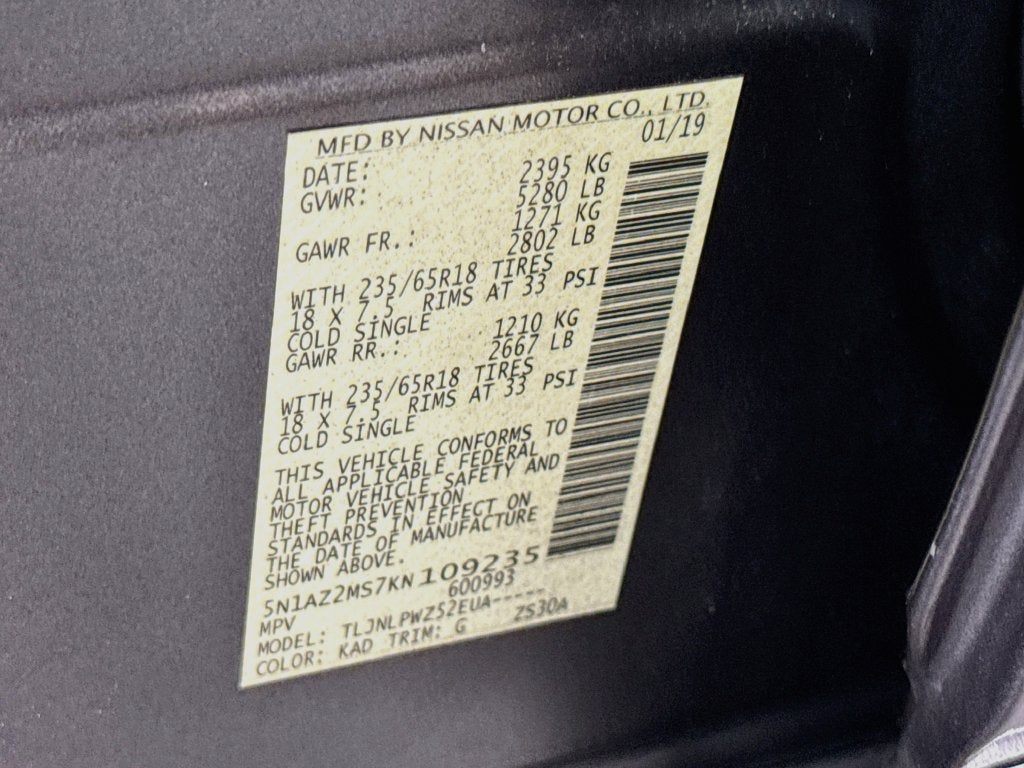 2019 Nissan Murano S