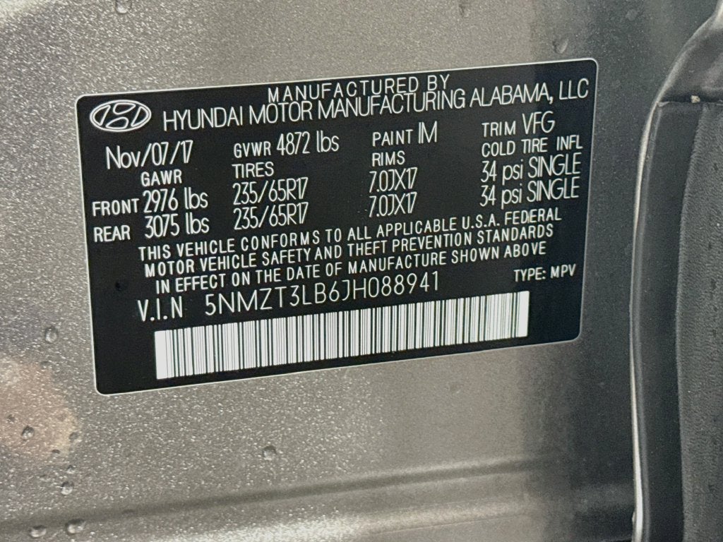 2018 Hyundai Santa Fe Sport 2.4 Base
