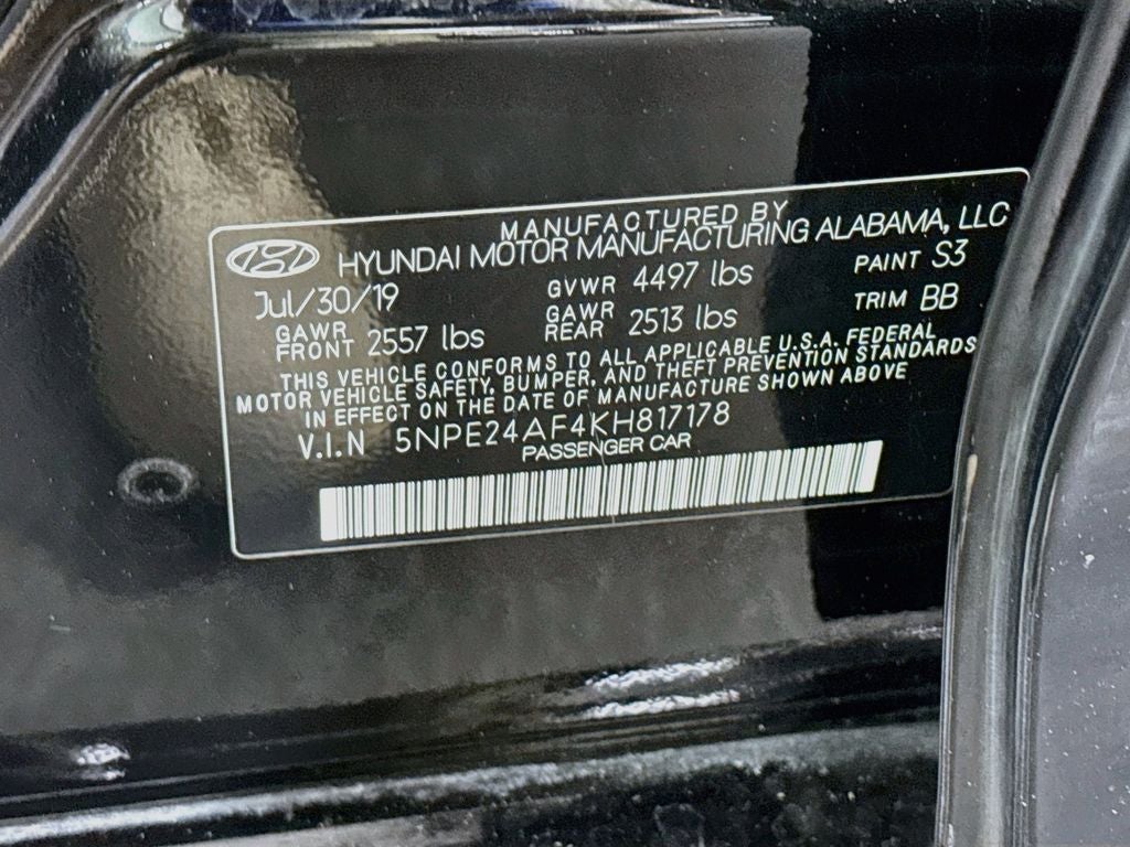 2019 Hyundai Sonata SE