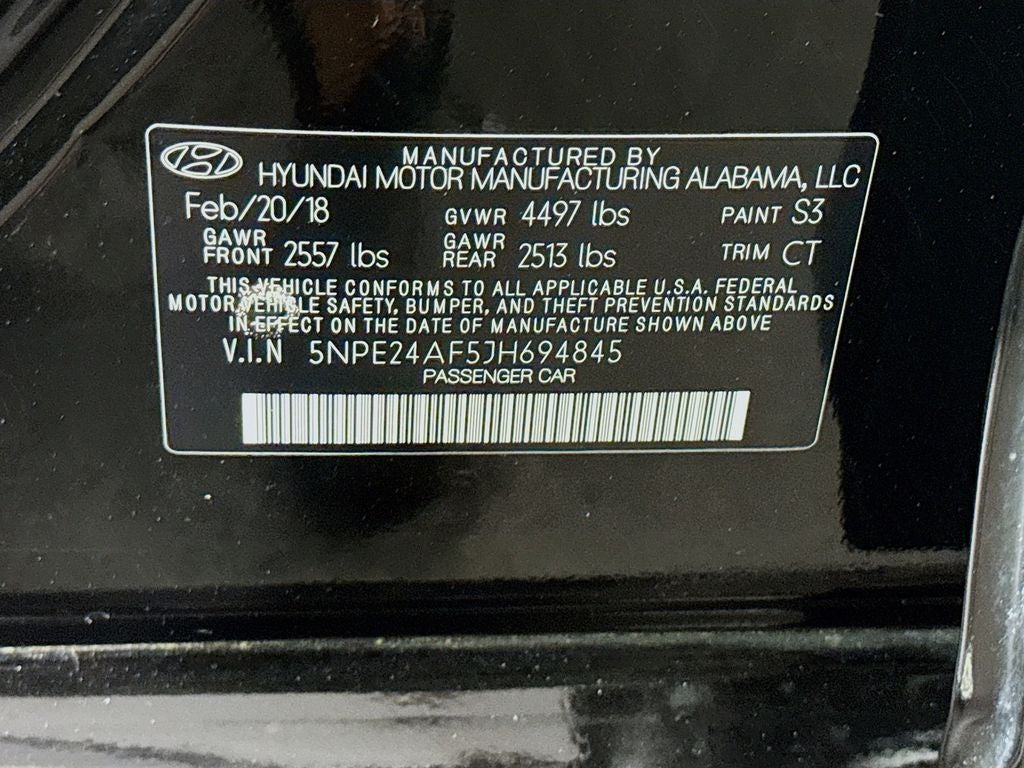 2018 Hyundai Sonata SE