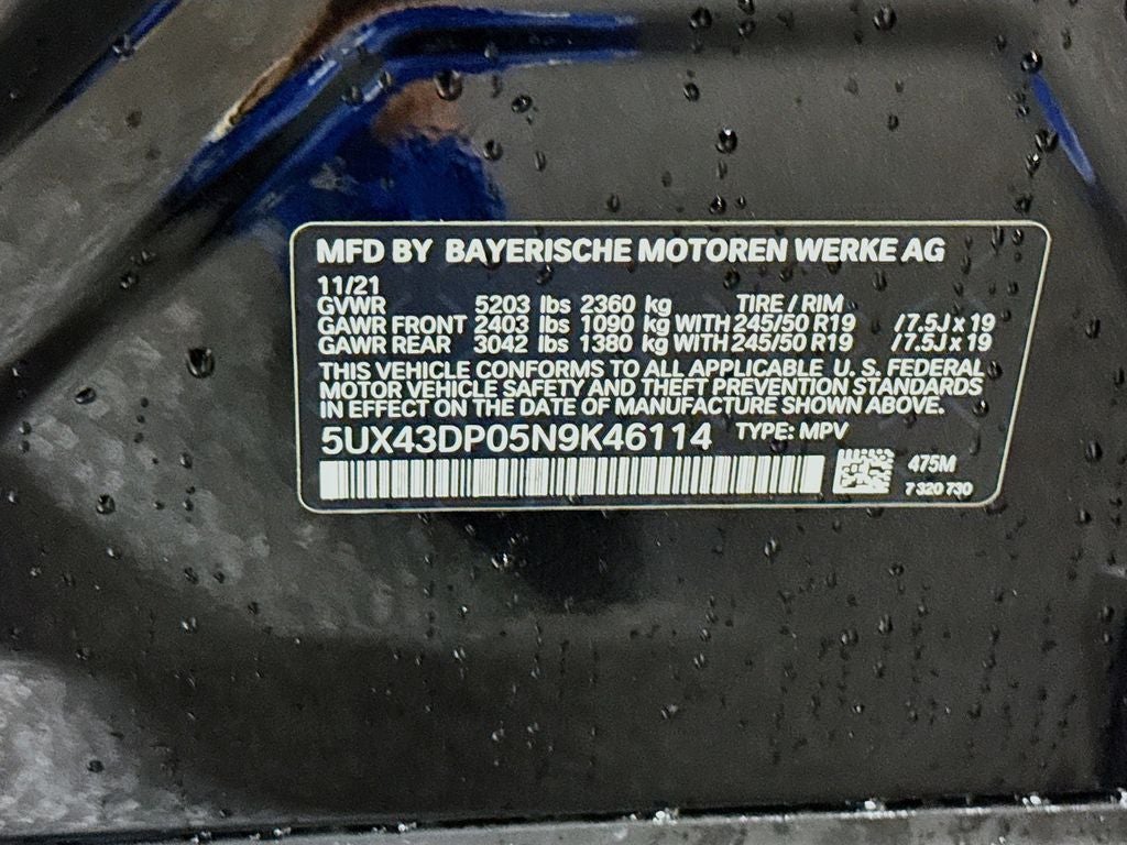 2022 BMW X3 sDrive30i
