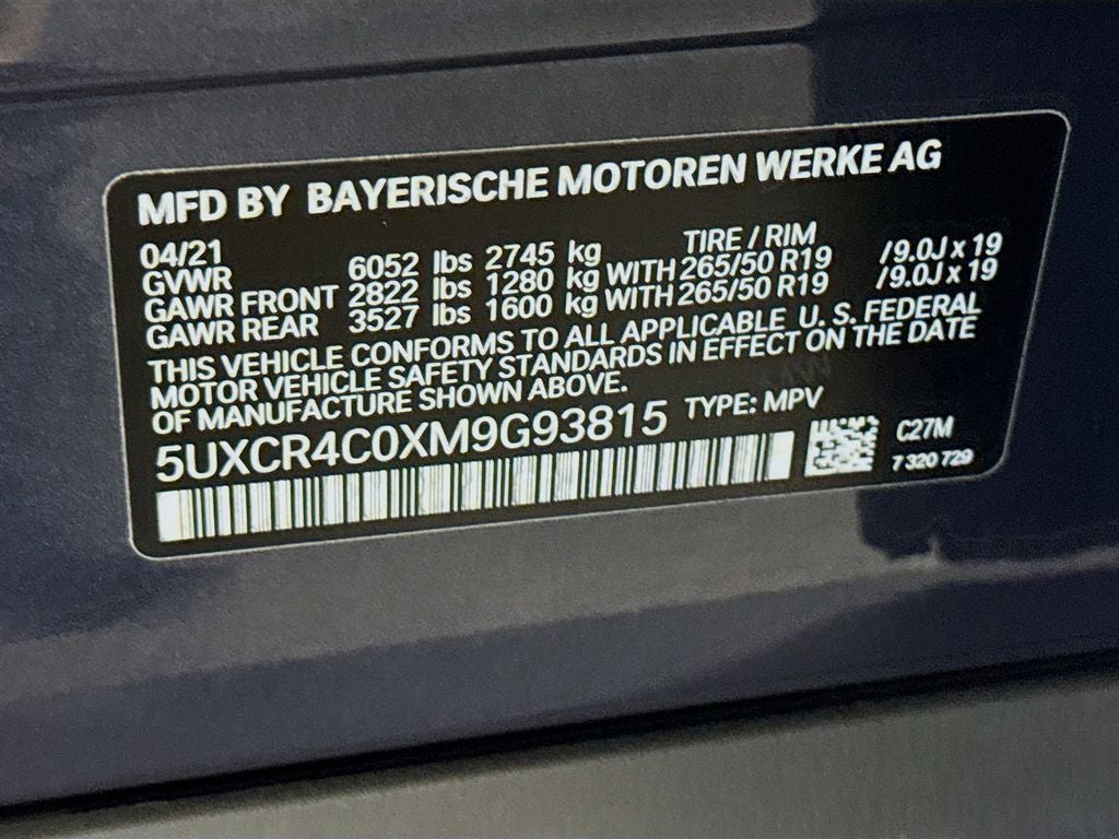 2021 BMW X5 sDrive40i