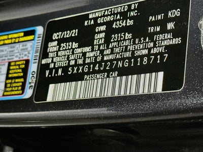 2022 Kia K5 LXS
