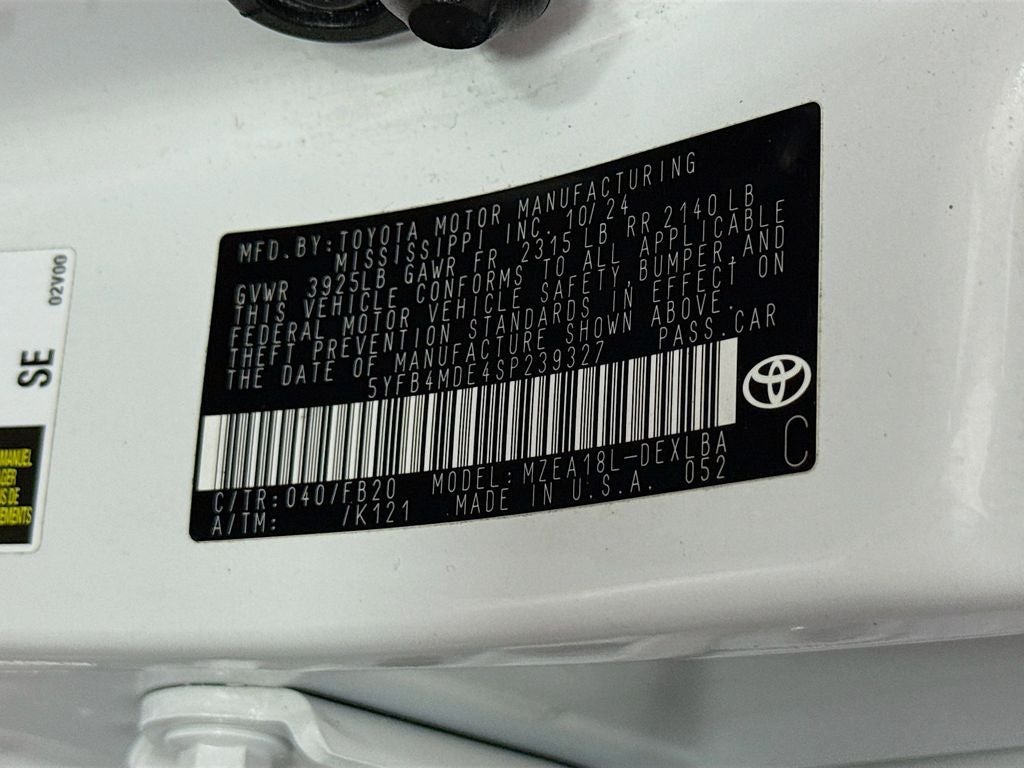 2025 Toyota Corolla LE