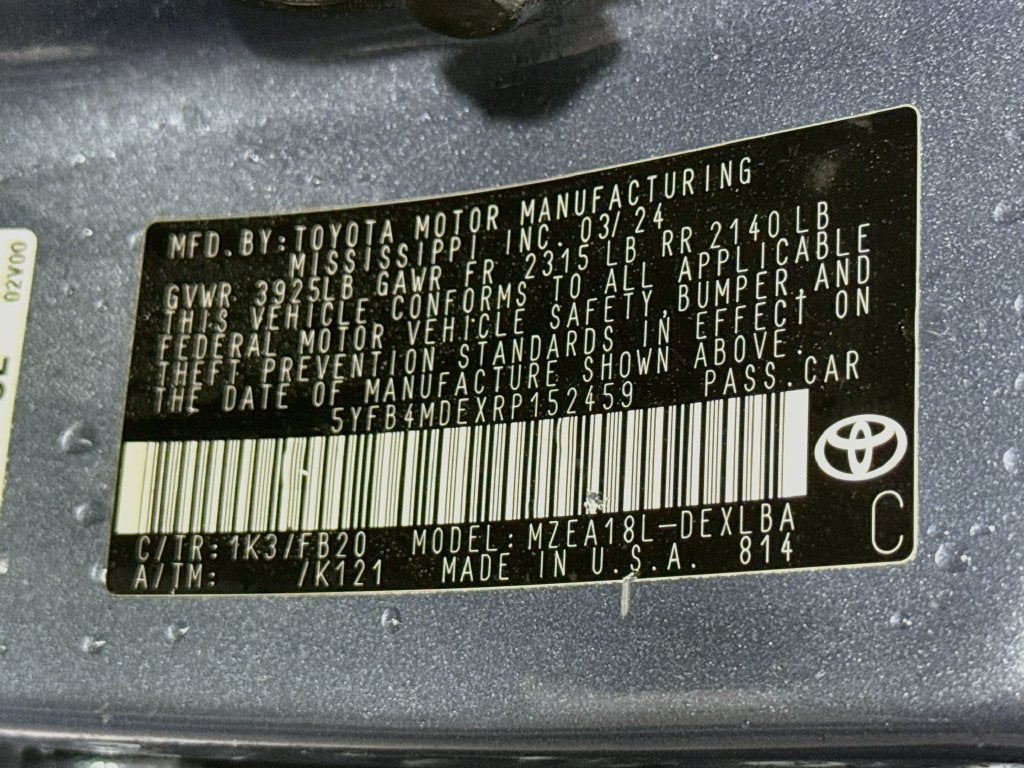 2024 Toyota Corolla LE