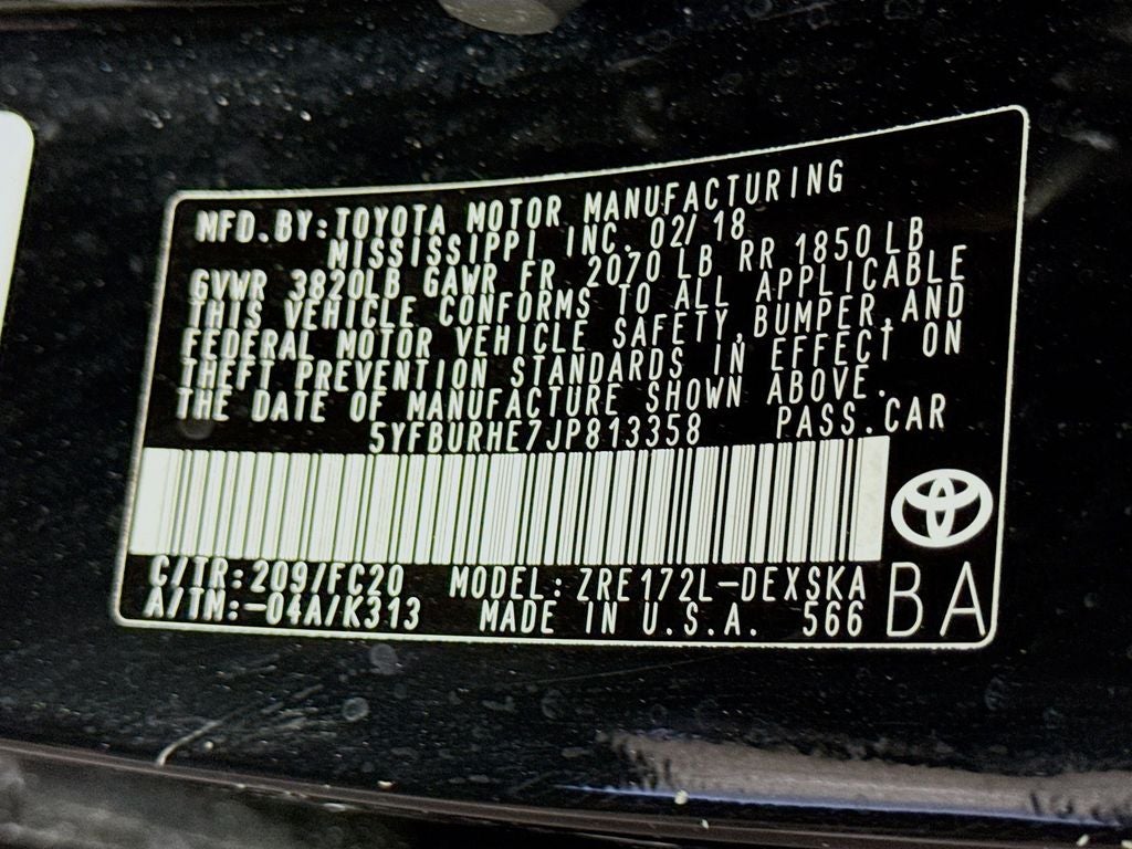 2018 Toyota Corolla SE