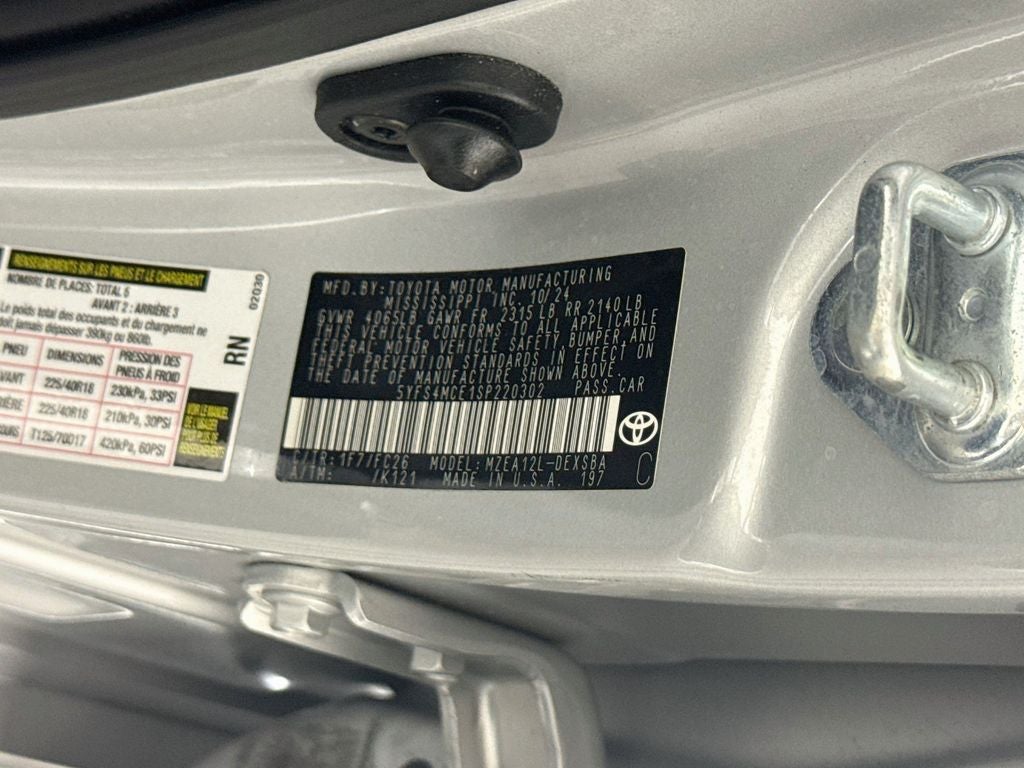2025 Toyota Corolla SE