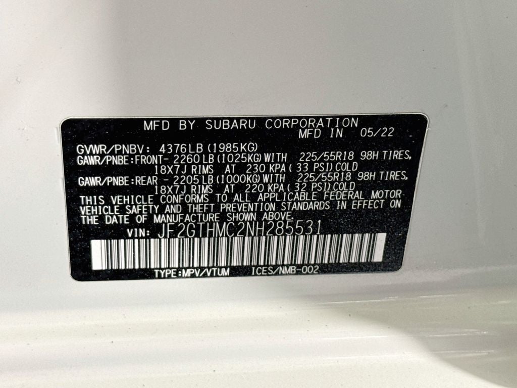 2022 Subaru Crosstrek Limited