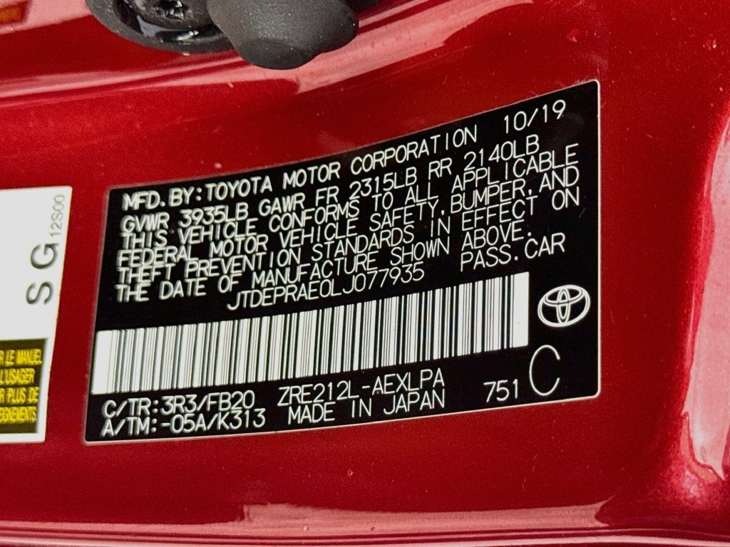 2020 Toyota Corolla LE