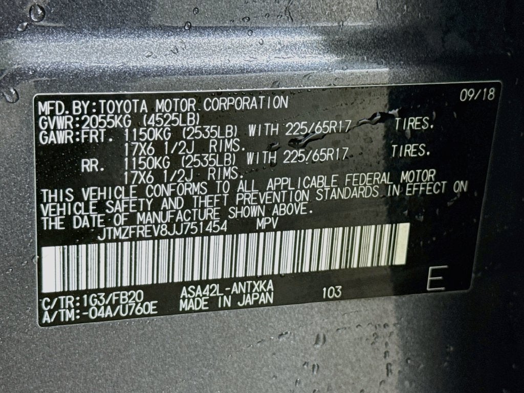 2018 Toyota RAV4 LE
