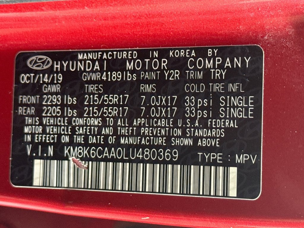 2020 Hyundai Kona SEL Plus