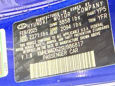 2025 Hyundai Elantra SEL Sport