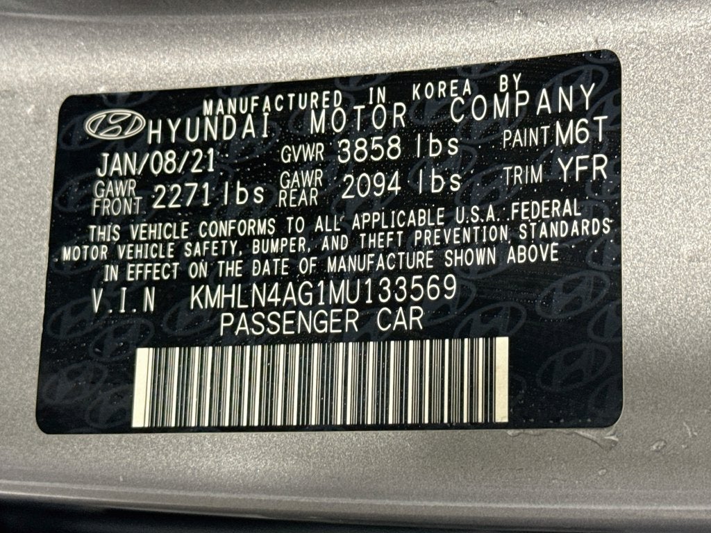 2021 Hyundai Elantra SEL
