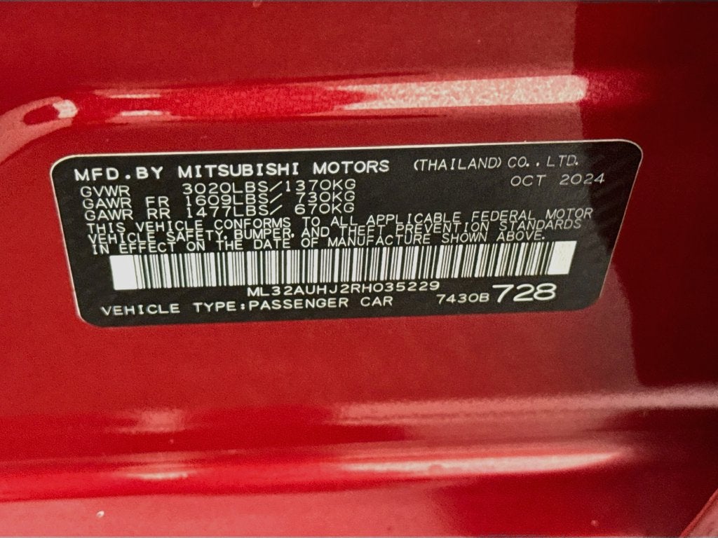 2024 Mitsubishi Mirage ES