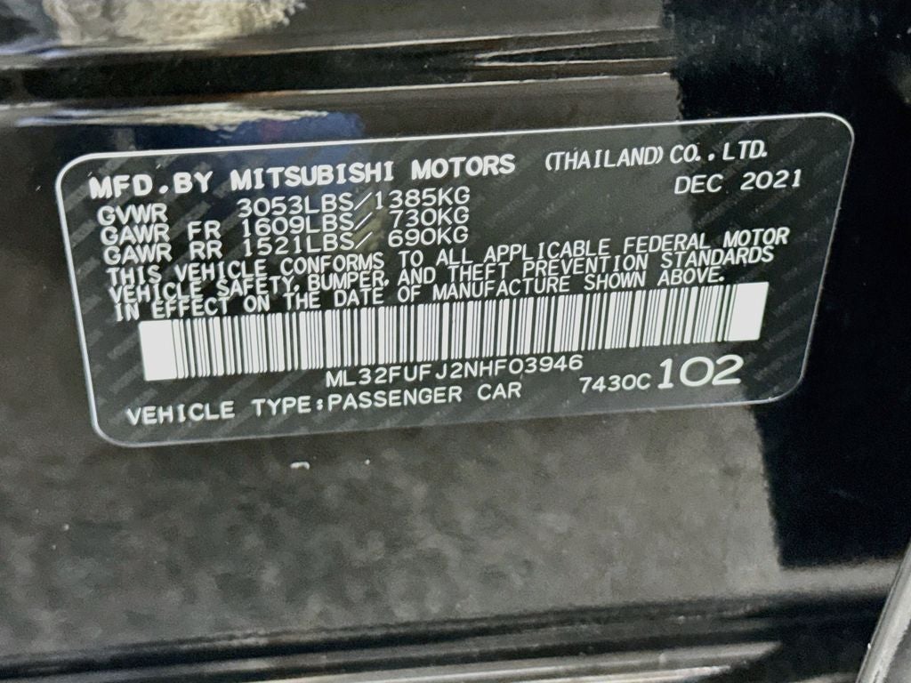 2022 Mitsubishi Mirage G4 Black Edition
