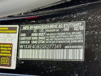 2025 Mercedes-Benz C-Class C 300