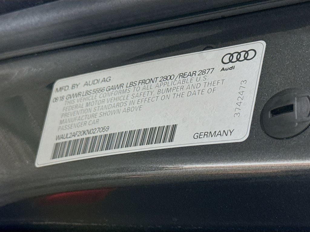 2019 Audi A6 3.0T Premium Plus quattro