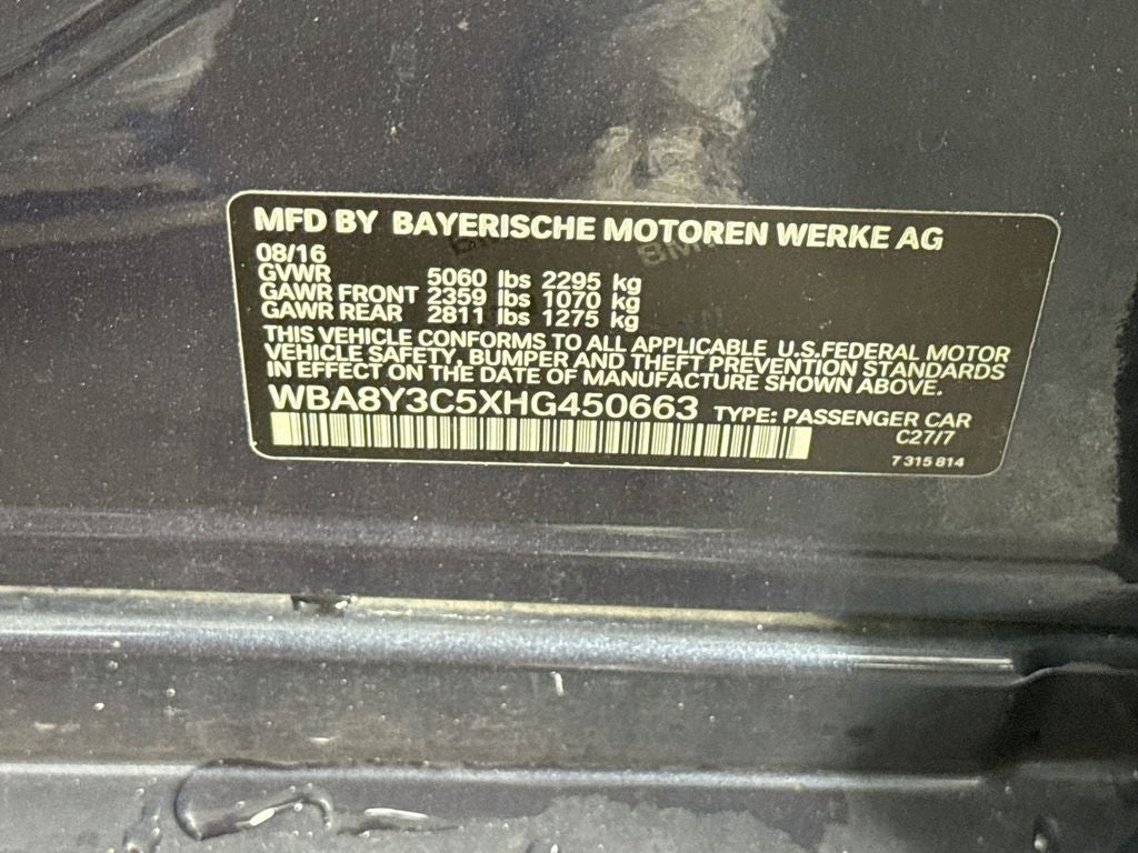 2017 BMW 3 Series 340i xDrive Gran Turismo