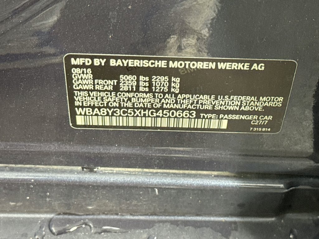 2017 BMW 3 Series 340i xDrive Gran Turismo