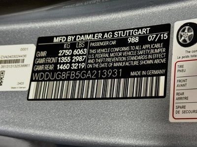2016 Mercedes-Benz S-Class S 550 4MATIC®