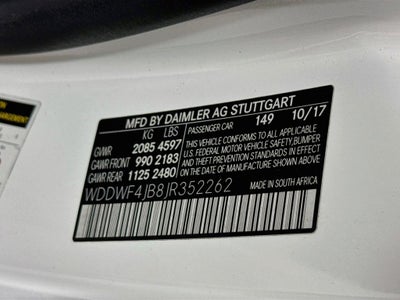 2018 Mercedes-Benz C-Class C 300