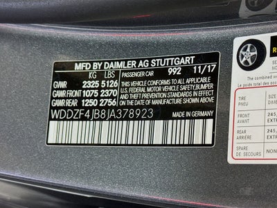 2018 Mercedes-Benz E-Class E 300