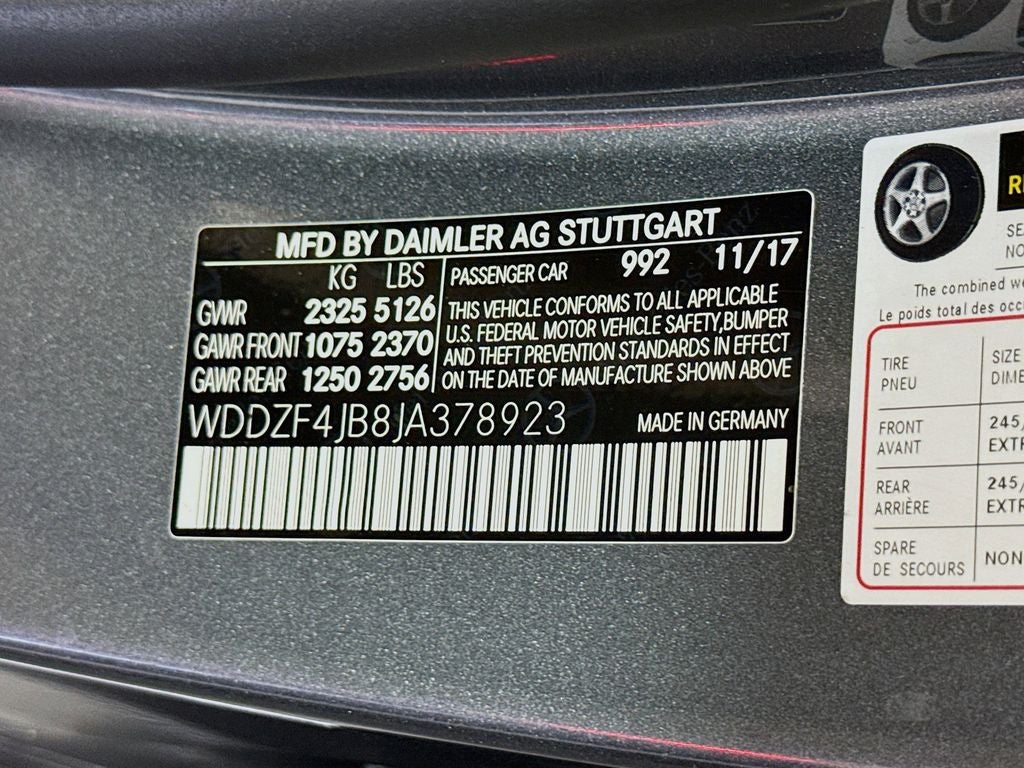 2018 Mercedes-Benz E-Class E 300