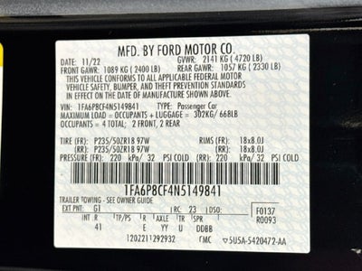 2022 Ford Mustang GT Premium