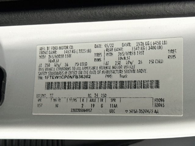 2022 Ford F-150 XL