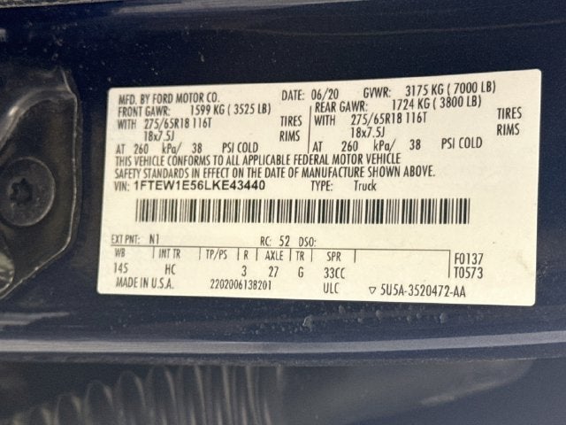 2020 Ford F-150 Lariat