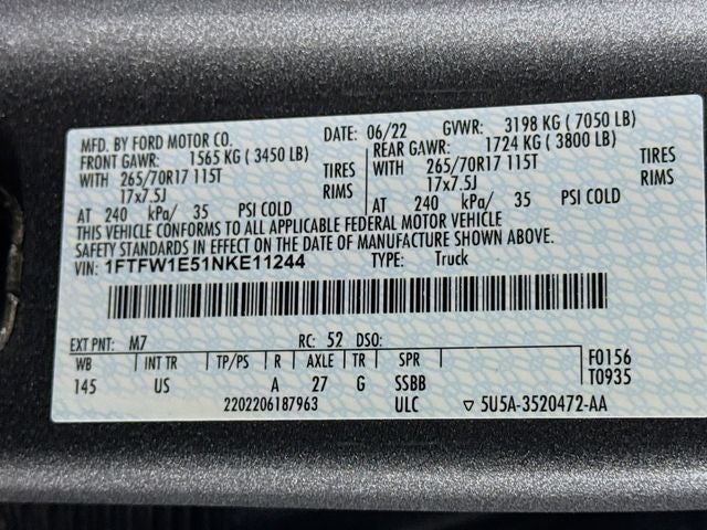 2022 Ford F-150 XLT