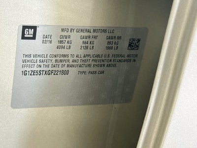2016 Chevrolet Malibu LT 1LT