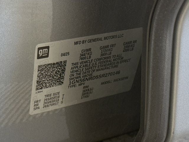 2025 Chevrolet Tahoe LT