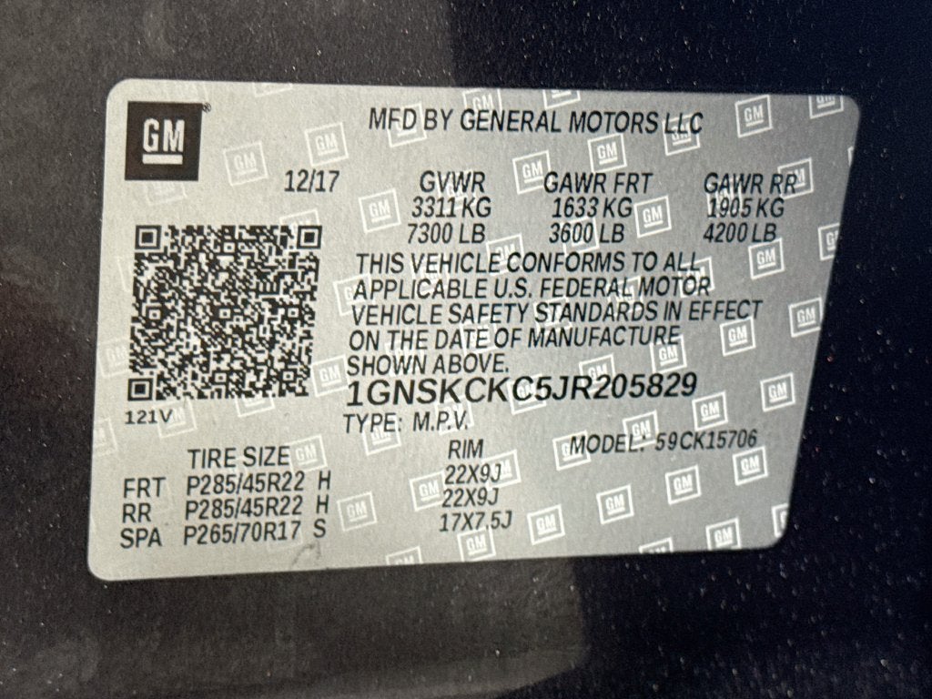 2018 Chevrolet Tahoe Premier