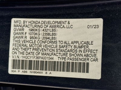 2023 Honda Accord EX