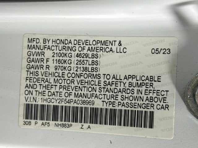 2023 Honda Accord Hybrid Sport