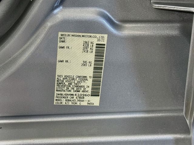 2021 Nissan Altima 2.5 SV