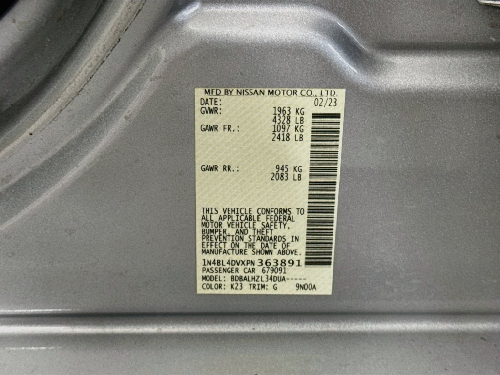 2023 Nissan Altima 2.5 SV
