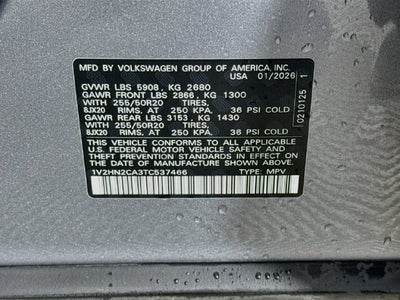 2026 Volkswagen Atlas SE w/Technology