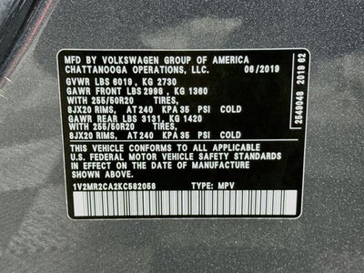 2019 Volkswagen Atlas SEL 4Motion