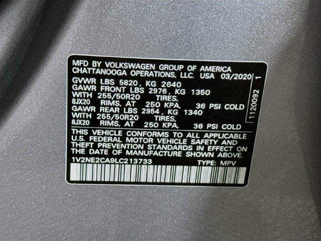 2020 Volkswagen Atlas Cross Sport 3.6L V6 SEL Premium 4Motion